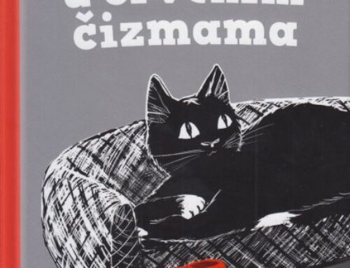 Maca u crvenim čizmama